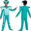 Minecraft DISGUISE Costume Armatura Diamanti Bambino, Costume Videogiochi Bambini Taglia S