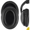 Geekria - Cuscinetti di ricambio per padiglioni di cuffie Sennheiser HD598, HD598SE, HD598CS, HD598SR, HD555, HD595, HD518, parti di ricambio (eco-pelle)