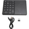 Culnflun Tastierino Numerico Wireless, BT 4.2 2.4G Mini Tastiera Con Touchpad, 22 Tasti Con Touchpad Coadiuvante Contabilità E Inserimento Dati per Laptop PC Desktop (Nero)