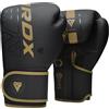 RDX Guantoni da Boxe Muay Thai e Allenamento, Maya Hide Pelle, KARA Combattimento Guanti da Sacco per Sparring, Sacchi Pugilato, Punzonatura, MMA Kick Boxing Gloves Uomo Donna, 8 10 12 14 16 18 oz