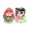 Sekiguchi Portachiavi peluche Monchhichi × Kabuki Renjishi & Fujimusume arti tradiziona...