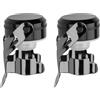 JRILUO 2 Pezzi Tappi per Spumante, Tappo Bottiglie di Vino, Tappo Champagne in Acciaio Inox e Silicone, Tappi Riutilizzabili per Prosecco Spumante Sekt, Chiusura Ermetica Antigoccia