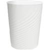 DAJITRE Cestino della spazzatura piccolo da 1,8 litri, profilo sottile, per spazi compatti per bagno, ufficio, camera da letto, cucina (4 litri, bianco)