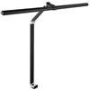 Alco Albert 937-11 - Lampada da tavolo a LED con morsetto da tavolo, nera, dimmerabile in continuo, interruttore on/off, 160 LED, alluminio, 11,5 Watt, circa 20 x 80 x 48 cm