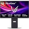 LG UltraGear 27G850A Monitor Gaming 27, UHD 4K, Nano IPS Black, 240Hz, Dual Mode, 1ms (GtG), HDR 600, G-Sync Compatible, AMD FreeSync Premium Pro, VRR, HDMI 2.1, DisplayPort 2.1, Hub USB, AUX, Nero