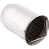 EBTOOLS 50.8mm Silenziatore di Scarico Motociclo Universale Punte di Scarico moto Silenziatore Tubo di Scarico in Acciaio Inox Silenziatore Acustico per Rumore Silenziatore Marmitta Moto