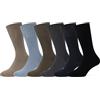 Leedya 6 Paia di Calze Primavera Estate Lunghe in Filo di Scozia Uomo, 100% Made in Italy - Disponibili Diversi Colori, Nere, Blu Scure - Lavabili in Lavatrice (IT, Numero, 39, 42 6 Paia Mezza Gamba)