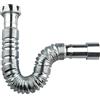 MONTSERRAT SIFONE CROMATO ESTENSIBILE CON Dado IN PLASTICA PER BAGNO (1 1/2-40 mm)