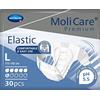 MoliCare Ciabatte usa e getta elastiche di alta qualità, unisex, discrete, per donne e uomini con incontinenza, 6 gocce, taglia L, 30 pezzi