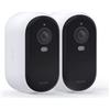 Arlo ESSENTIAL 2 Telecamera esterna 2K Confezione da 2 W-2 Pannello solare BNDL