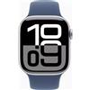Apple Watch Serie 10 GPS 42mm Cassa ARGENTO Cinturino Sport M/L