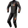 Alpinestars tuta intera in pelle Gp Force Chaser - 1030 Black Red Fluo