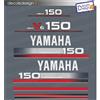 Adesivi calandra motore marino fuoribordo Yamaha 150 precision gommone barca