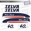 - Senza marca/Generico - Adesivi motore marino fuoribordo mako shark 40 cv gommone barca stickers