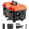 VEVOR Riscaldatore d'Aria Diesel 8 kW DC 12 V/24 V Riscaldatore da Parcheggio Portatile con Telecomando Schermo LCD, Serbatoio del Carburante da 4L per Camion Camper