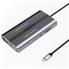 Orico XDR-X1 Docking Station RGB USB-C to USB-C3.0/2*USB3.1/USB2.0/USB-C3.1/2*HDMI/VGA/SD/TF/GLAN