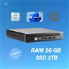 HP PC DESKTOP HP 800 G1 MINI INTEL I5 RAM 16GB SSD 1TB WIN 11 PRO RICONDIZIONATO