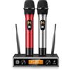 TONOR Microfono radio wireless UHF professionale dinamico doppio microfono senza fili