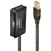 LINDY Prolunga Active USB 2.0 con hub, 10 m