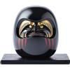 - Sans marque/Générique - Bambola Daruma nera giapponese buona fortuna fortuna sicurezza NO EVIL regalo...