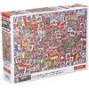 BEVERLY Puzzle da 1000 pezzi dov'è Wally? Micro pezzi per feste antiche 26x38 cm JP