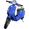 Pilots Kids Scooter Elettrico Blu per Bambini 24V Sedile Pelle Ruote Pneumatiche