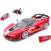 Burago FERRARI FXX-K EVOLUZIONE N.54 RED SIGNATURE WITH SHOWCASE FINALI MONDIALI 2017 M