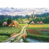 APPLEONE Puzzle 500 pezzi Randy Van Beek campo di fiori e piccola casa 38 x 53 cm JP