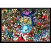 Tenyo Puzzle in vetro colorato Alice nel paese delle meraviglie 500 pezzi - piccoli...