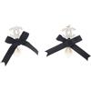 CHANEL Pre-Owned - Orecchini CC con fiocco 1986-1988 - Donna - placcatura in oro - Taglia unica