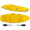 Big Mama Kayak Canoa monoposto Jolly basic Big Mama kayak - kayak da 260 cm + 1 pagaia in omaggio Made in Italy - Giallo