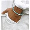 Bundela Gems A++ Bellissimi bracciali da uomo in amazzonite rotonde con perline di success...
