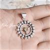 Fatto a mano Pietra preziosa topazio citrino argento sterling 925 ciondolo alla moda gioie...