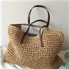 Grande Tote Bag Estiva Intrecciata Paglia Di Tutti IGiorni Beach Fashion Handbag