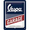 Insegna Cartello in metallo officine garage VESPA - GARAGE 15 x 20 cm