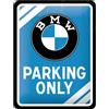 Nostalgic Art Insegna cartello in metallo BMW Parking Only bmw service officina