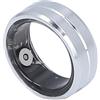 Cuifati Anello di Salute Intelligente, Anello Fitness Tracker Ultraleggero Impermeabile IP68, Monitor Sportivo Ricaricabile Contapassi Monitoraggio del Sonno (SILVER)