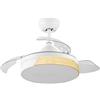 M LEDME Lampadario Ventilatore da soffitto Messe Nature 27W illuminazione Led regolabile con telecomando M LEDME