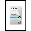 Americanflat Cornice per poster da 50 x 76 cm, in plexiglass lucido, utilizzabile come cornice da 30 x 45 cm con passepartout o 50 x 76 cm senza passepartout, collezione Streamline, cornice sottile,