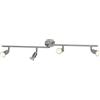 Brilliant, Spot luce con 4 faretti, girevole, 8.5 x 90 x 16 cm