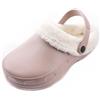 R-ISLAND Clog Classic,Zoccoli invernali da donna,con fodera calda,impermeabile,con suola antiscivolo,comodo,per casa,camera da letto,soggiorno.., beige, 38 EU
