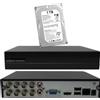 Dahua Xvr DAHUA 8 Canali BNC+4ch iP 5MPX ibrido Motion detect Onvif HDCVI AHD HDD 1TB