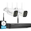Does not apply 5MP Kit Telecamere Wifi Esterne, 10CH 5MP NVR Mit 2X Telecamera IP Con Grandango
