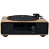 BigBen, Microsistema Bluetooth FM CD/MP3 in legno da 60W con giradischi, Beige