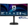 PHILIPS MONITOR CURVO 34 LED VA WQHD 21:9 4MS 300 CDM, REG ALTEZZA, DP/HDMI, MUL