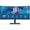 PHILIPS E LINE 346E2CUAE 34" LED CURVO GAMING ULTRA WIDE QUAD HD 100Hz 3000:1 HD