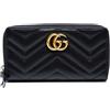 Gucci Pre-Owned - Portafoglio GG Marmont trapuntato anni 2020 - unisex - pelle - Taglia unica - Nero
