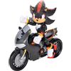 Sonic 3 movie personaggio di shadow 13 cm con motocicletta - dettagli realistici