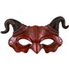 BIGIEMME Maschera mezza viso demone in schiuma - halloween