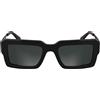 CALVIN KLEIN Jeans Unisex Adult Sunglasses CKJ25606S - Black with Solid Grey Lens